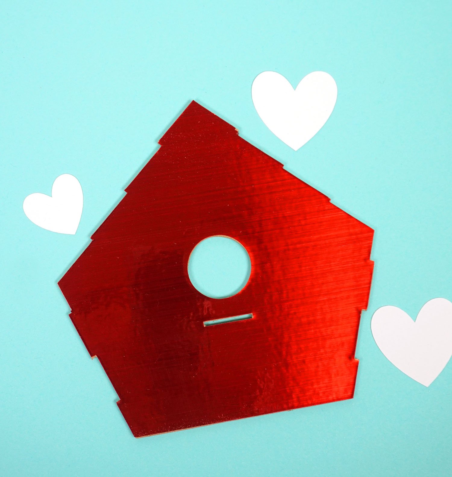 adhesive foil birdhouse entrance