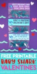 baby shark printable treat bag toppers on shark candies