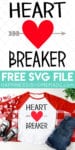 heart breaker free svg file