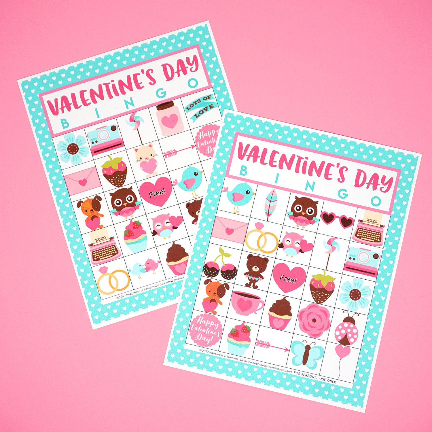 printable valentines bingo cards