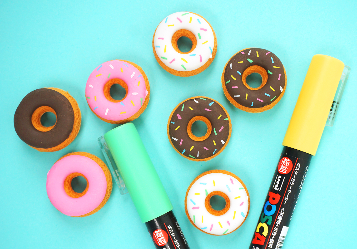 sprinkle donuts and markers