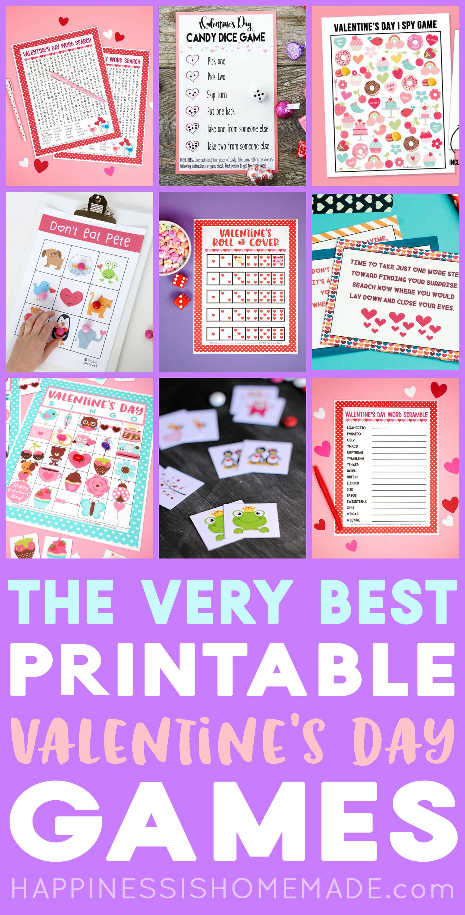 the very best printable valentines day games for kids