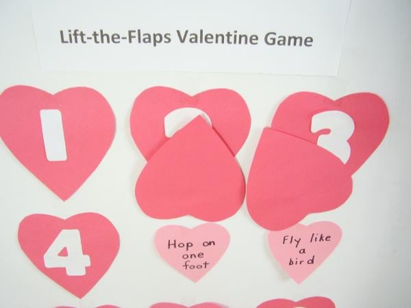 valentine lift the flap game