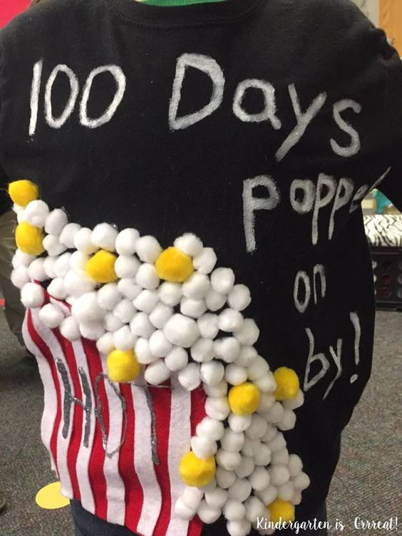 100 days of school popped on by shirt