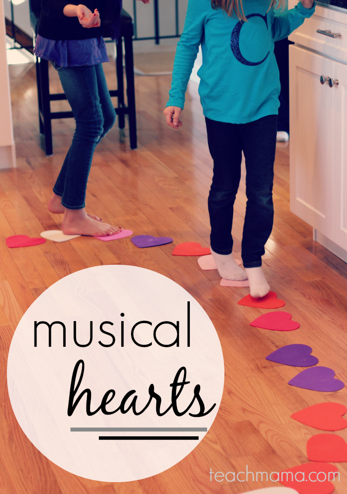 musical hearts valentines day game being played