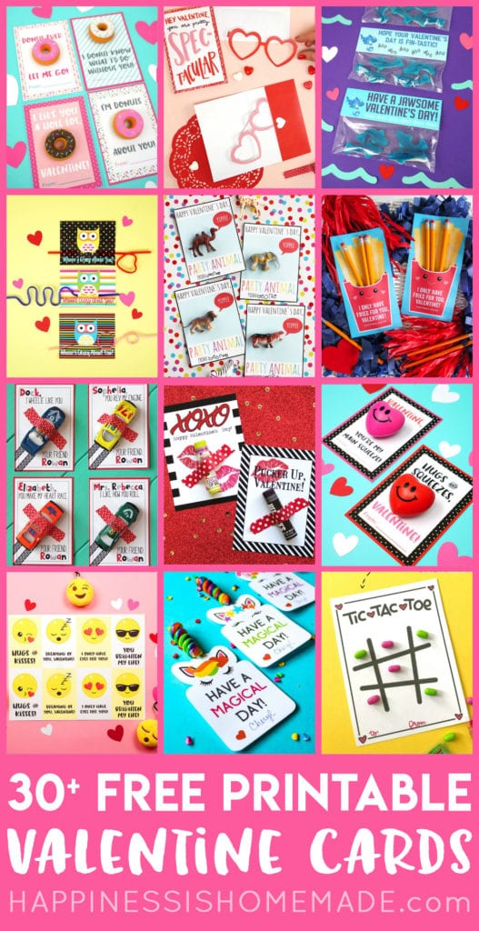 30 Free Printable Valentine Cards for Valentine's Day