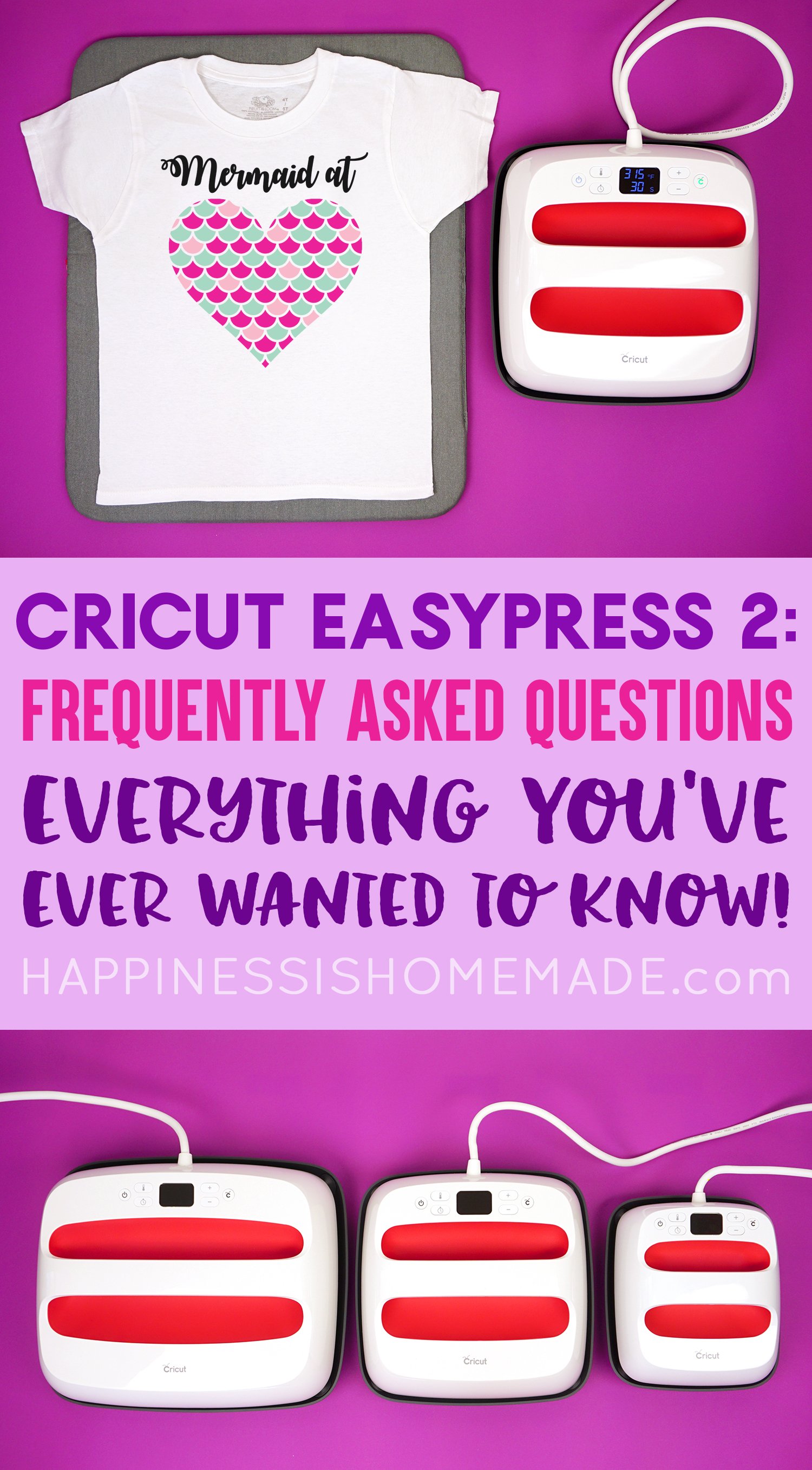 cricut easypress 2 frequently asked questions