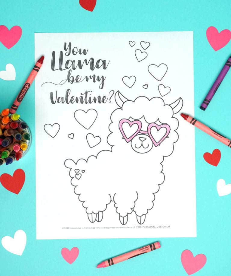20+ Valentines Coloring Pages - Happiness is Homemade