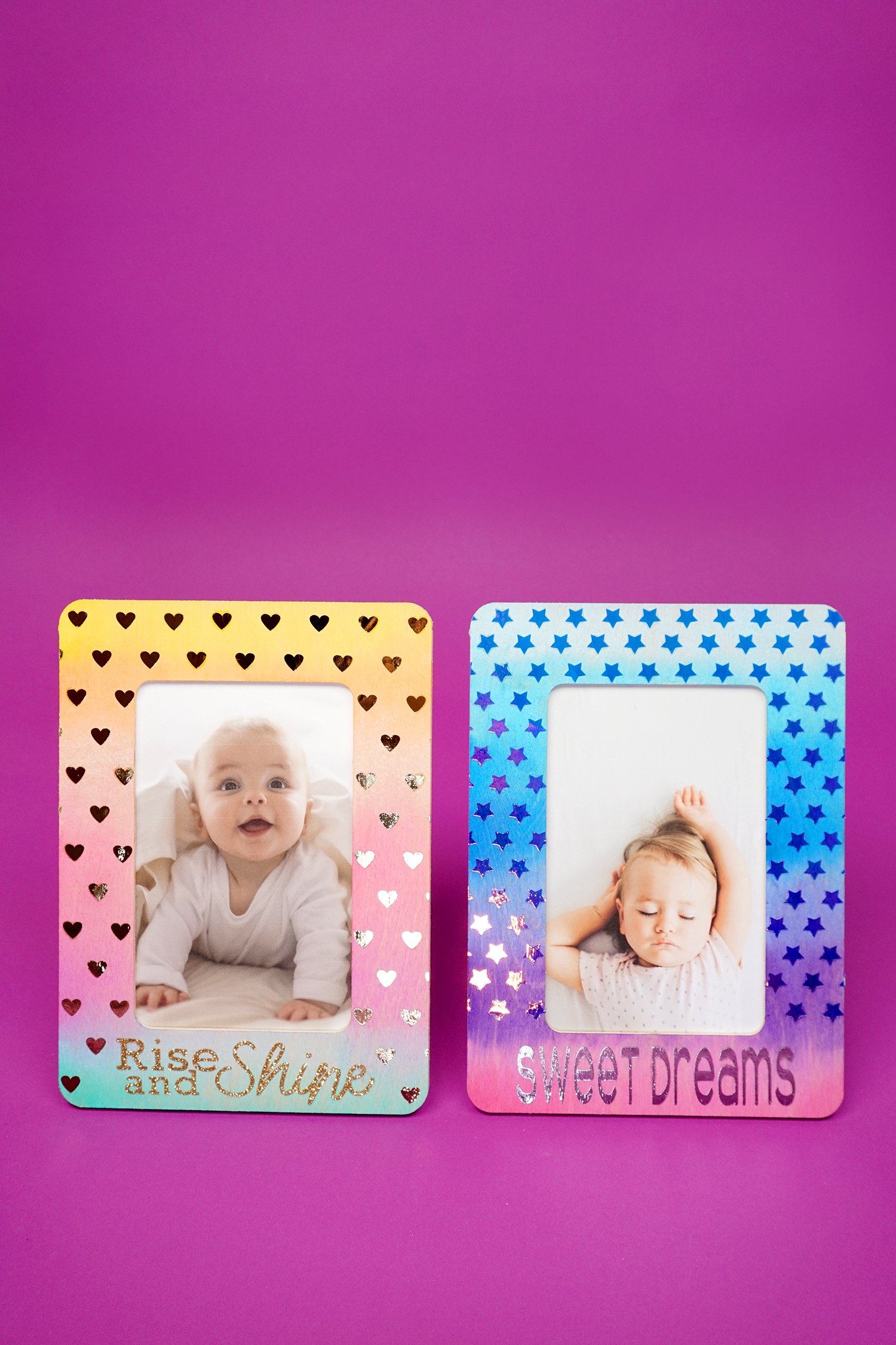 diy watercolor photo frames