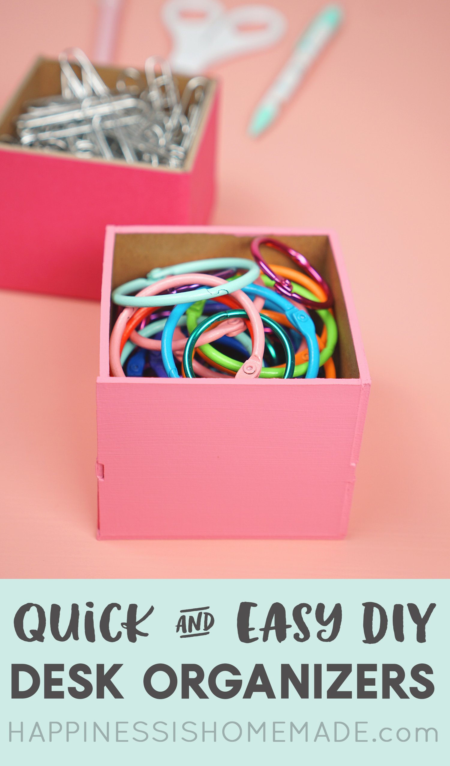 quick and easy diy desk organizers