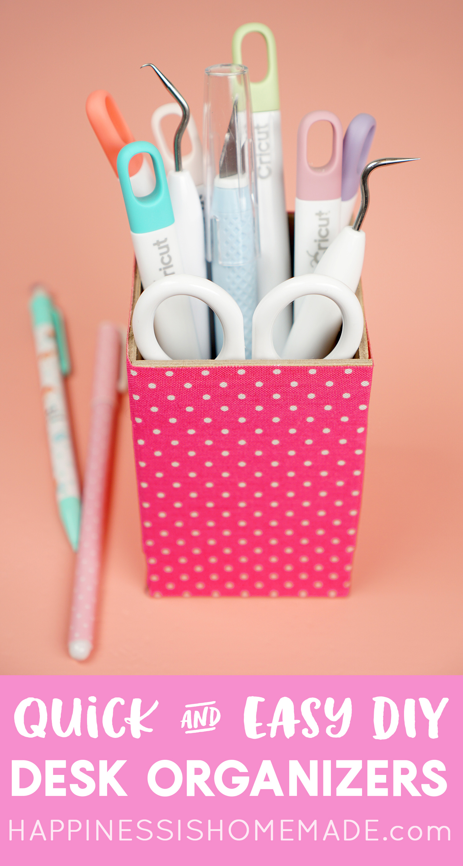 easy and quick DIY desk organizers