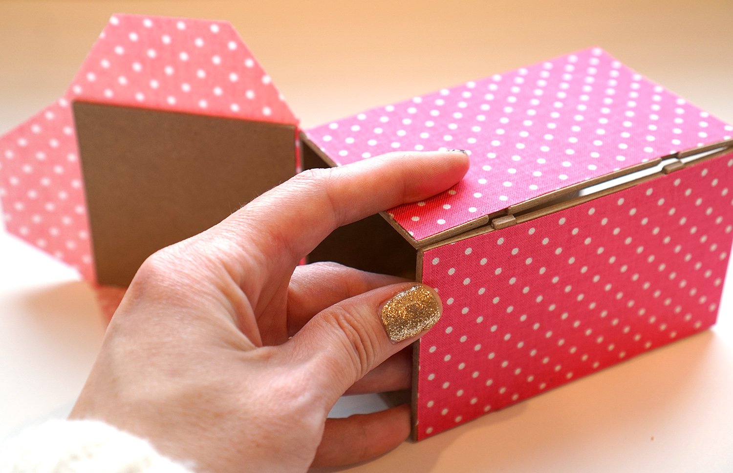 folding desk organizer pieces into a box