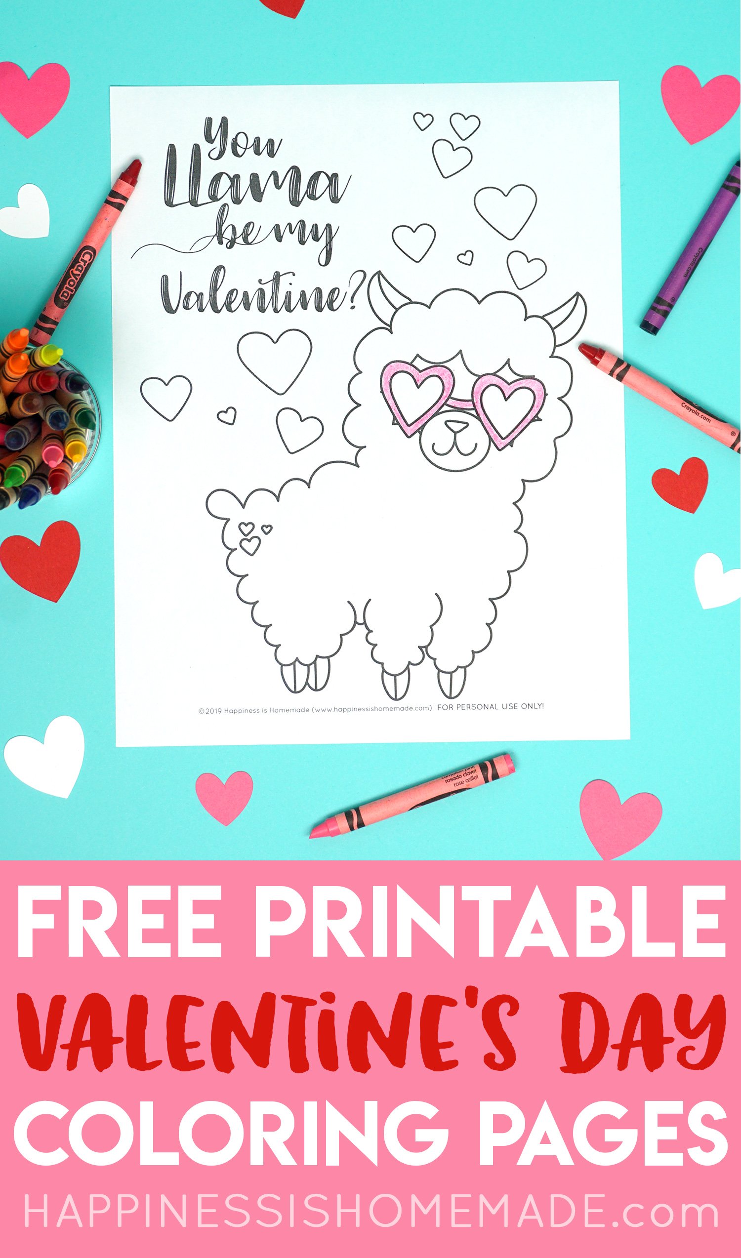 free printable valentines coloring pages