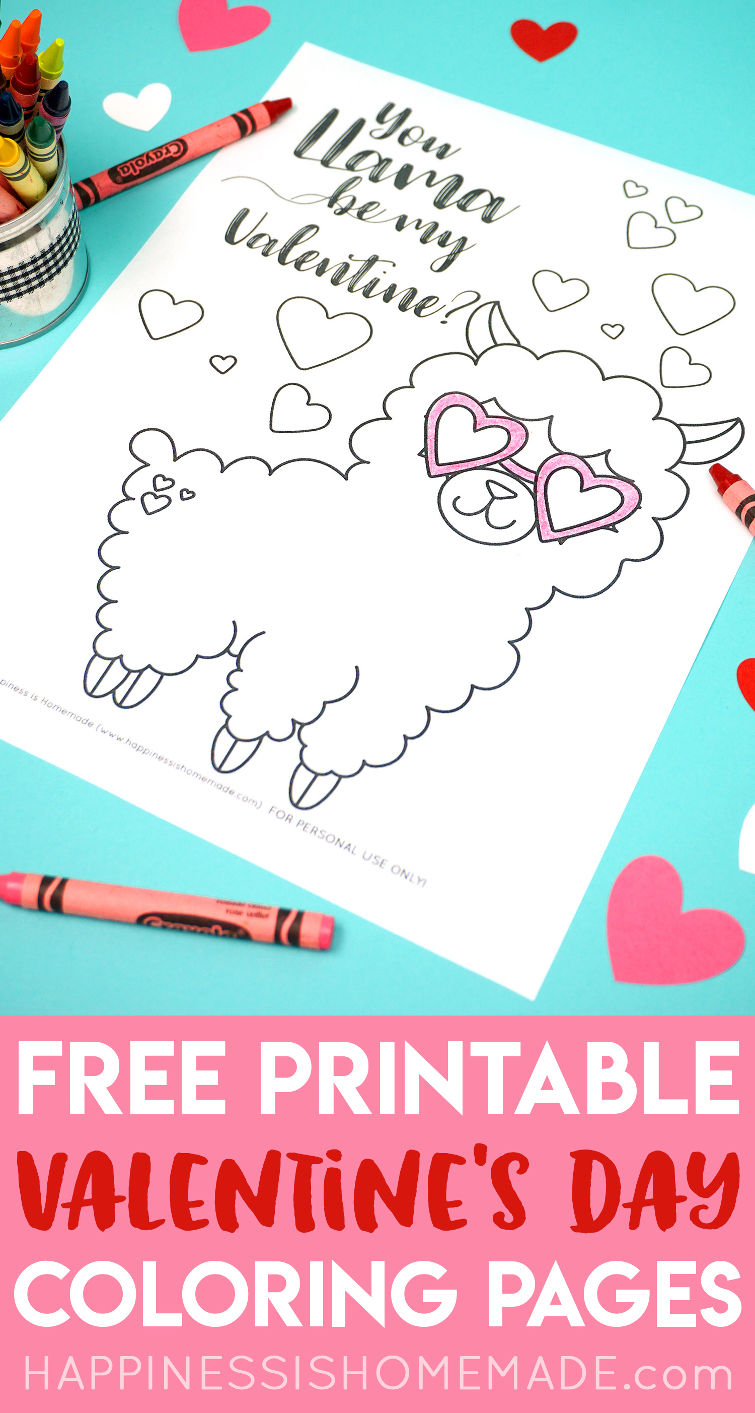 free printable valentines day coloring pages