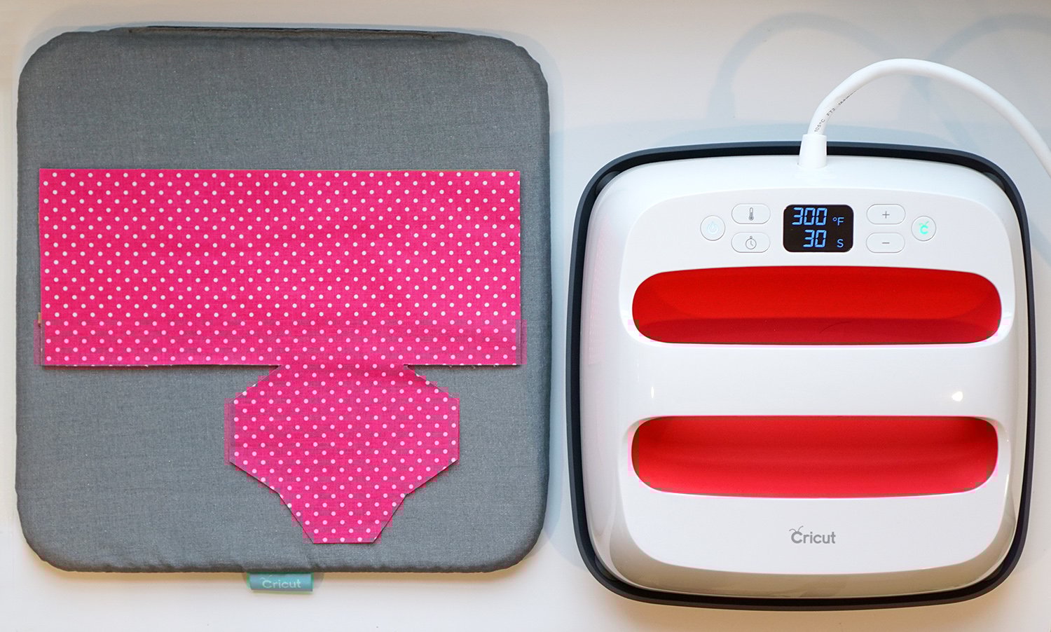 fusible fabric on chipboard and cricut easypress 2