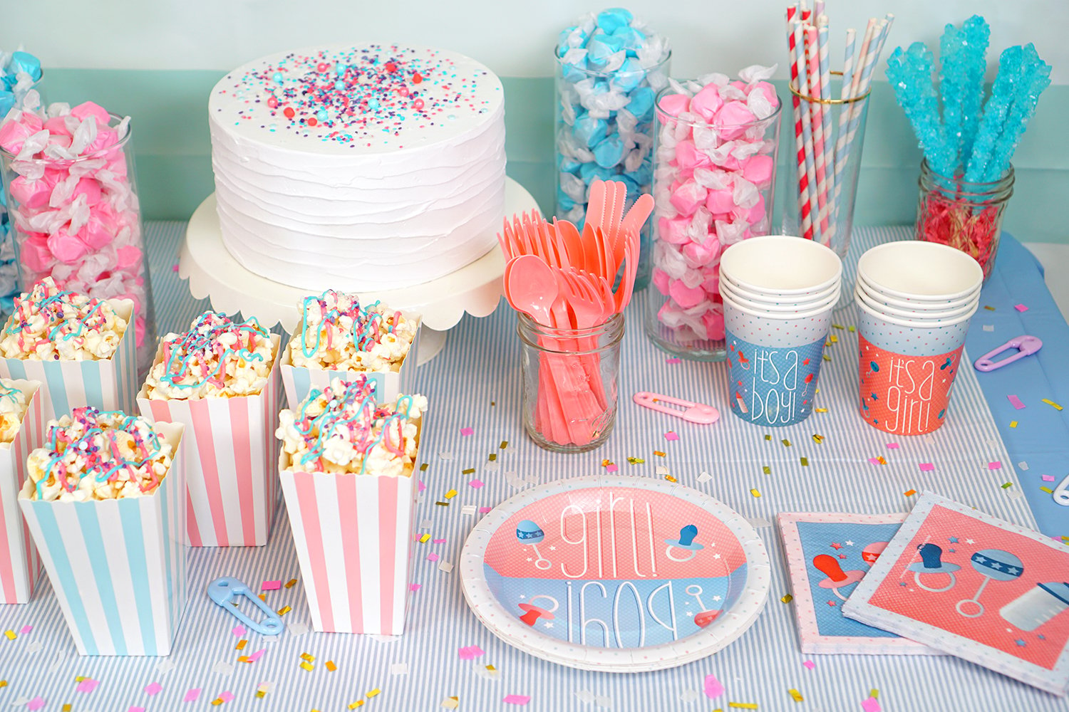  Gender  Reveal  Party  Ideas  Happiness is Homemade