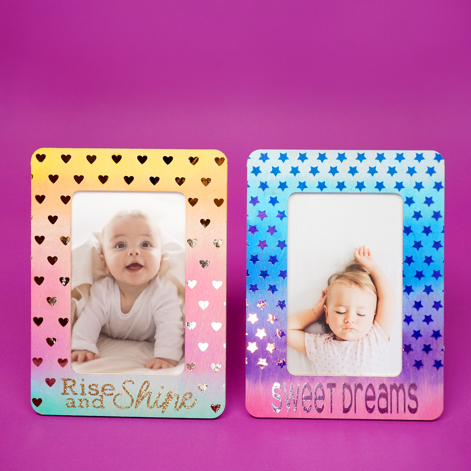 adorable watercolor photo frames