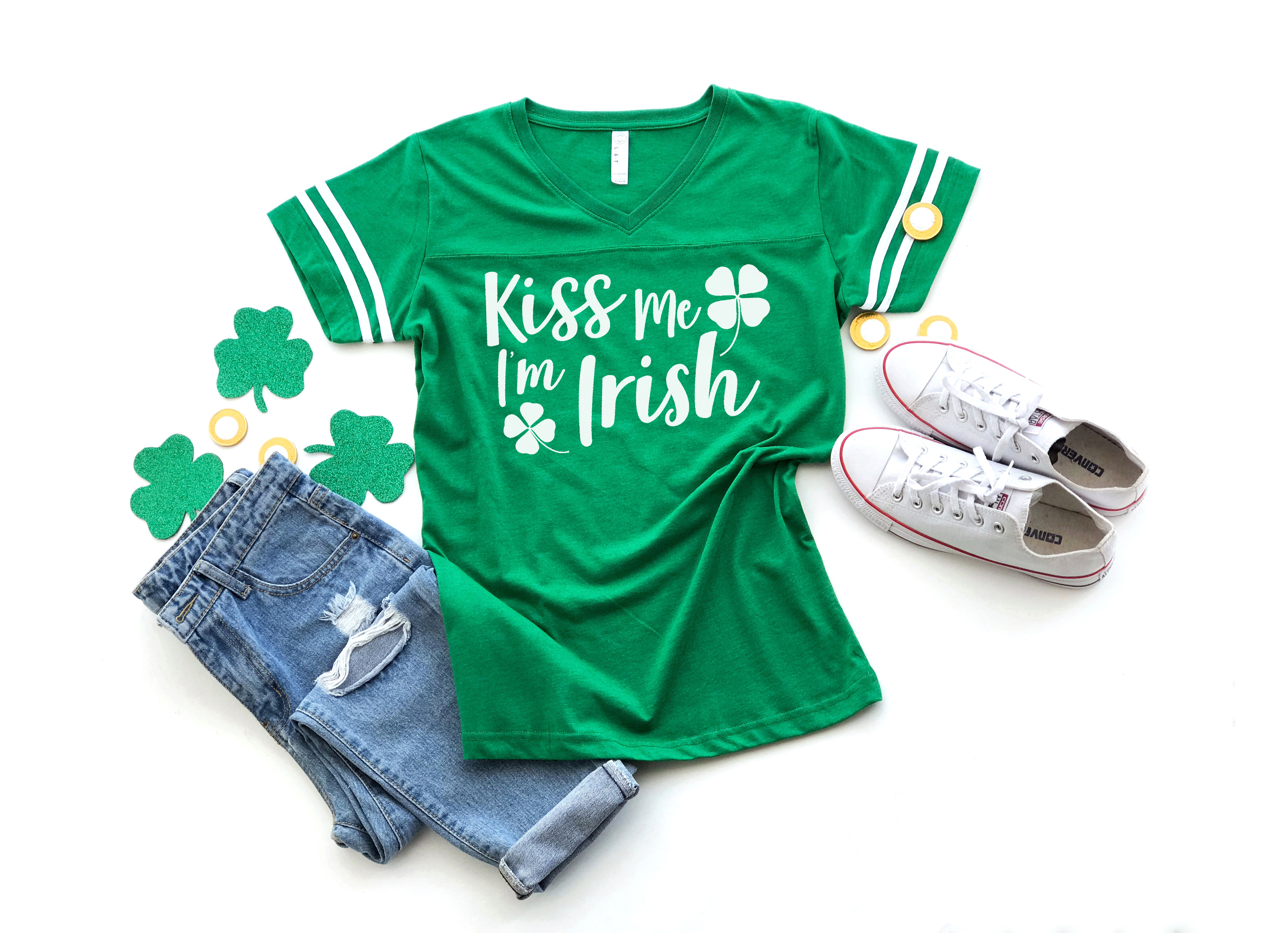 cute st patricks day svg file on shirt