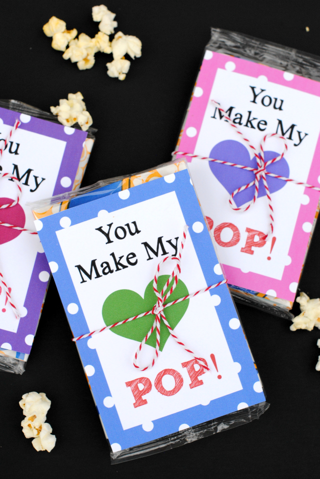 you make my heart pop valentines day cards