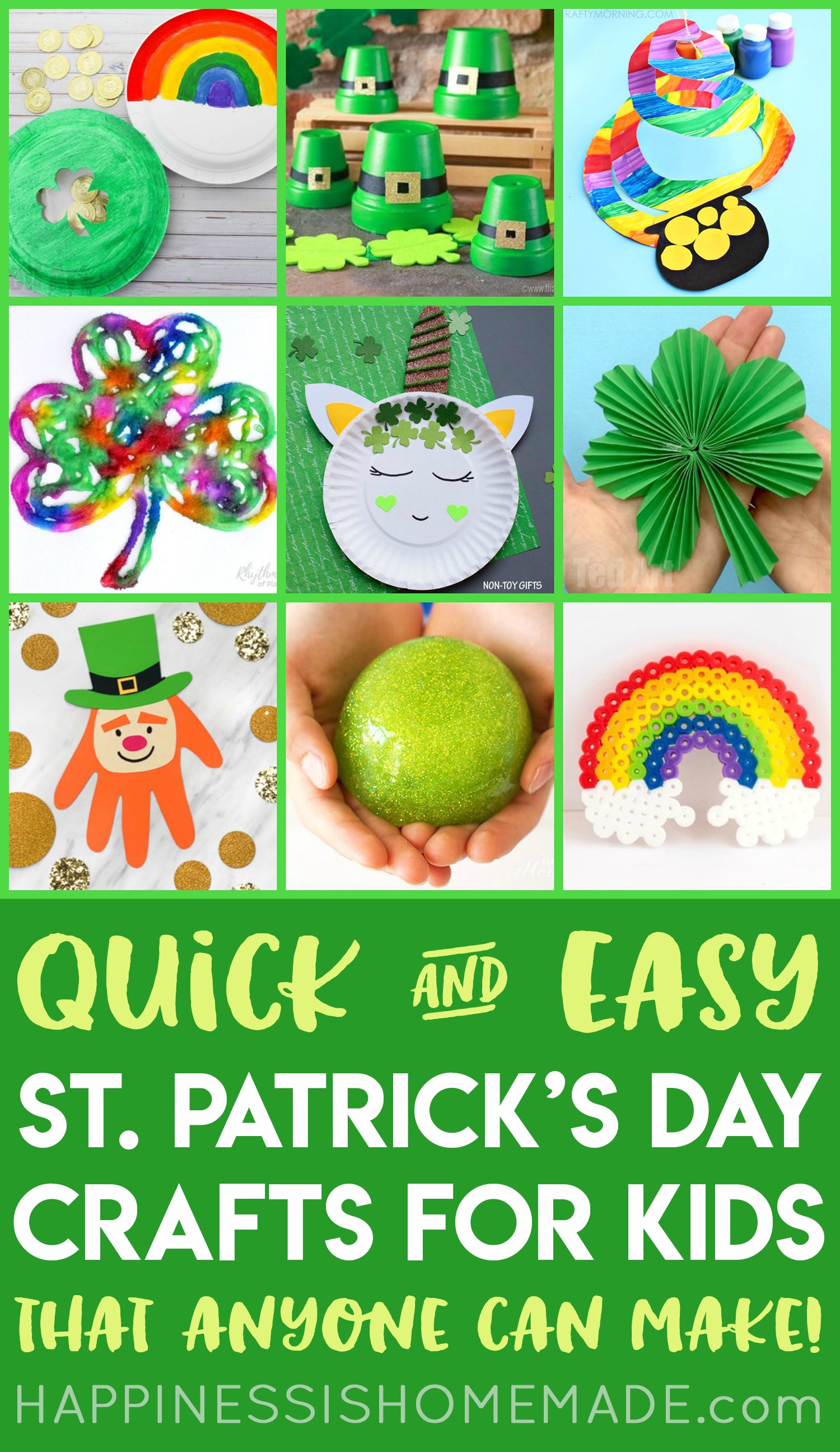 60 Fun and Easy St Patrick's Day Crafts for Kids - Prudent Penny Pincher