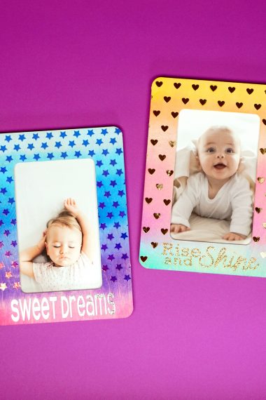 diy baby photo frames