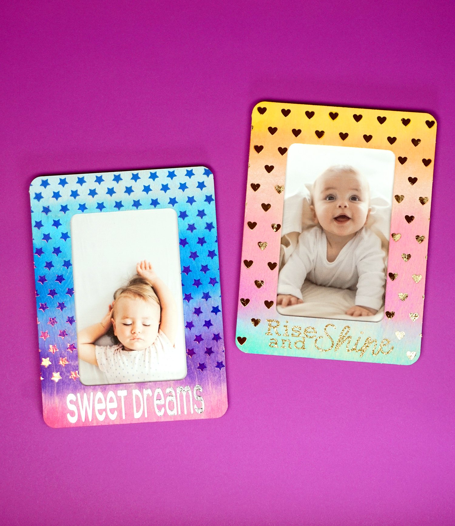 diy baby photo frames