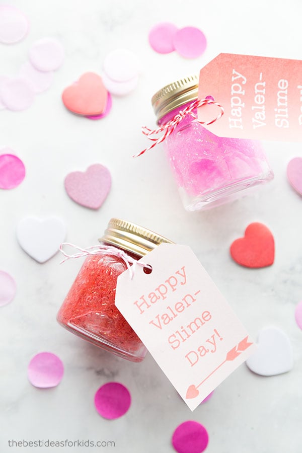 happy valentines day gift tags tied to sugar scub set