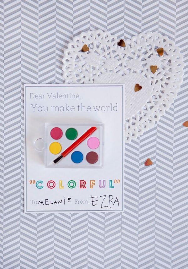 printable valentines day cards with tiny paint palette