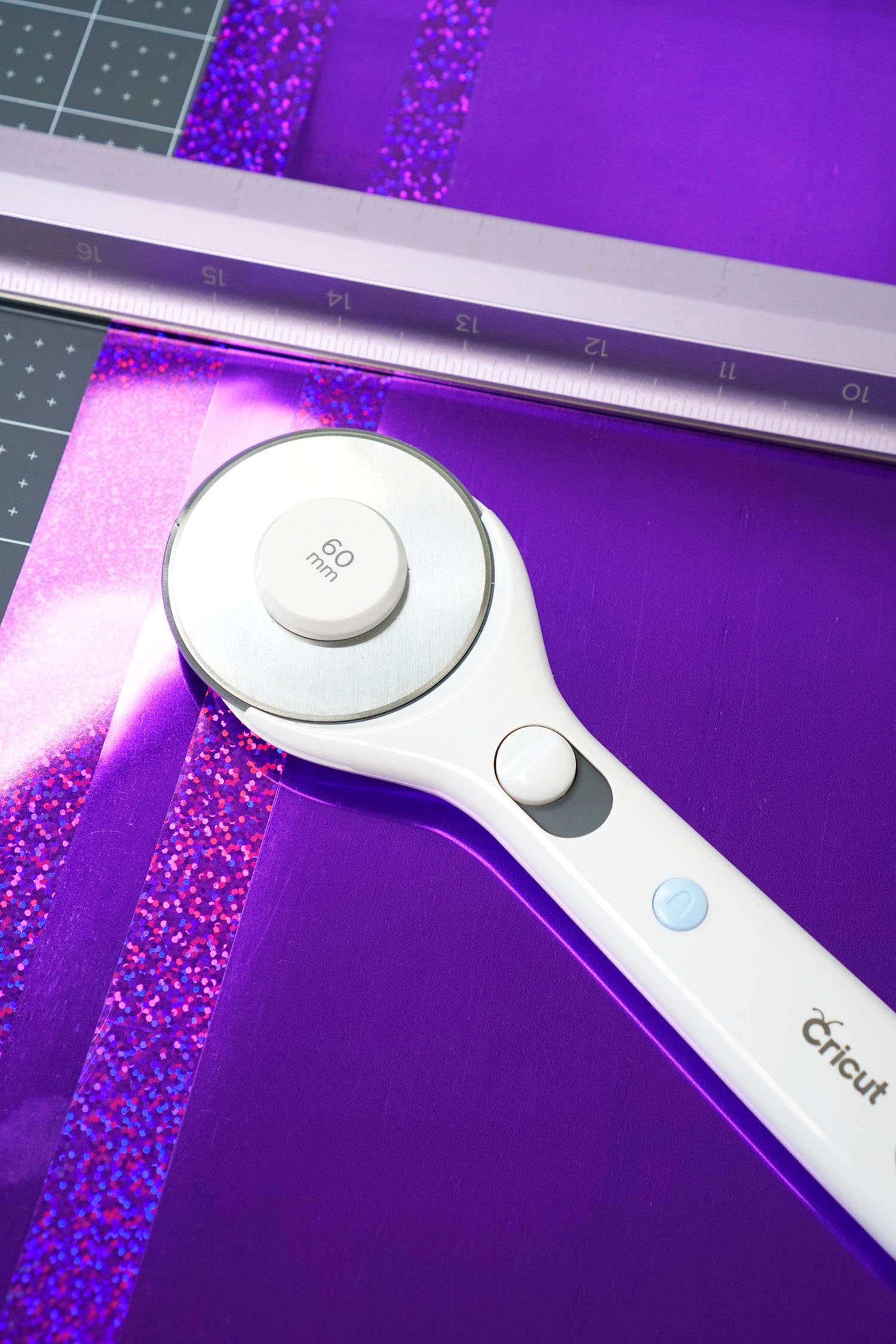 Cricut rotary tool and party foil