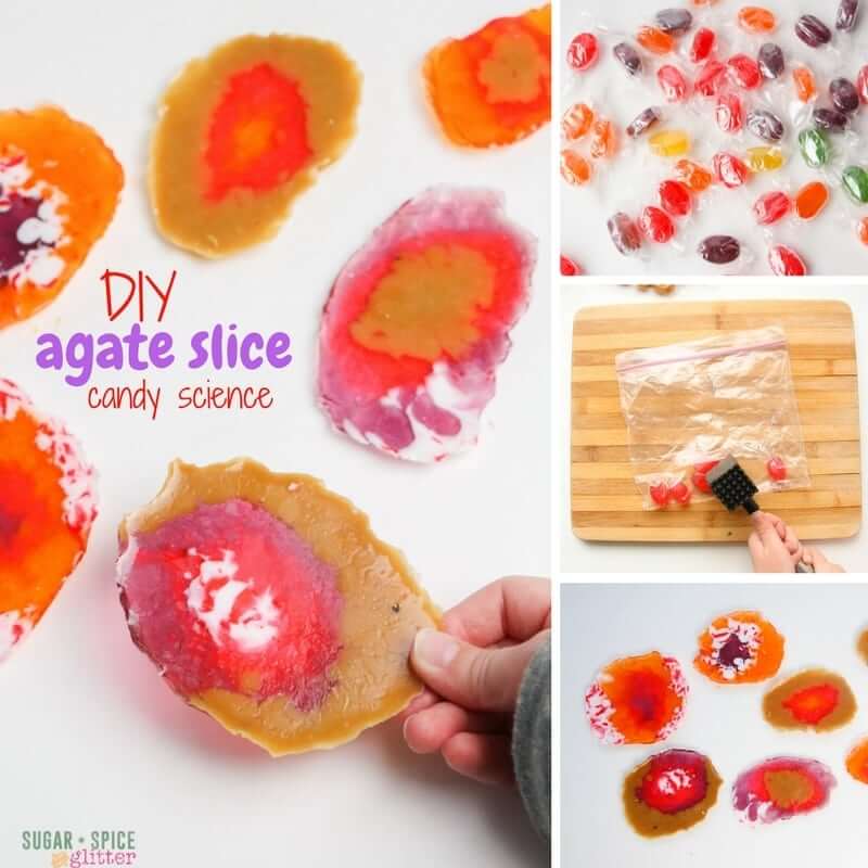 diy agate slice homemade kids activity