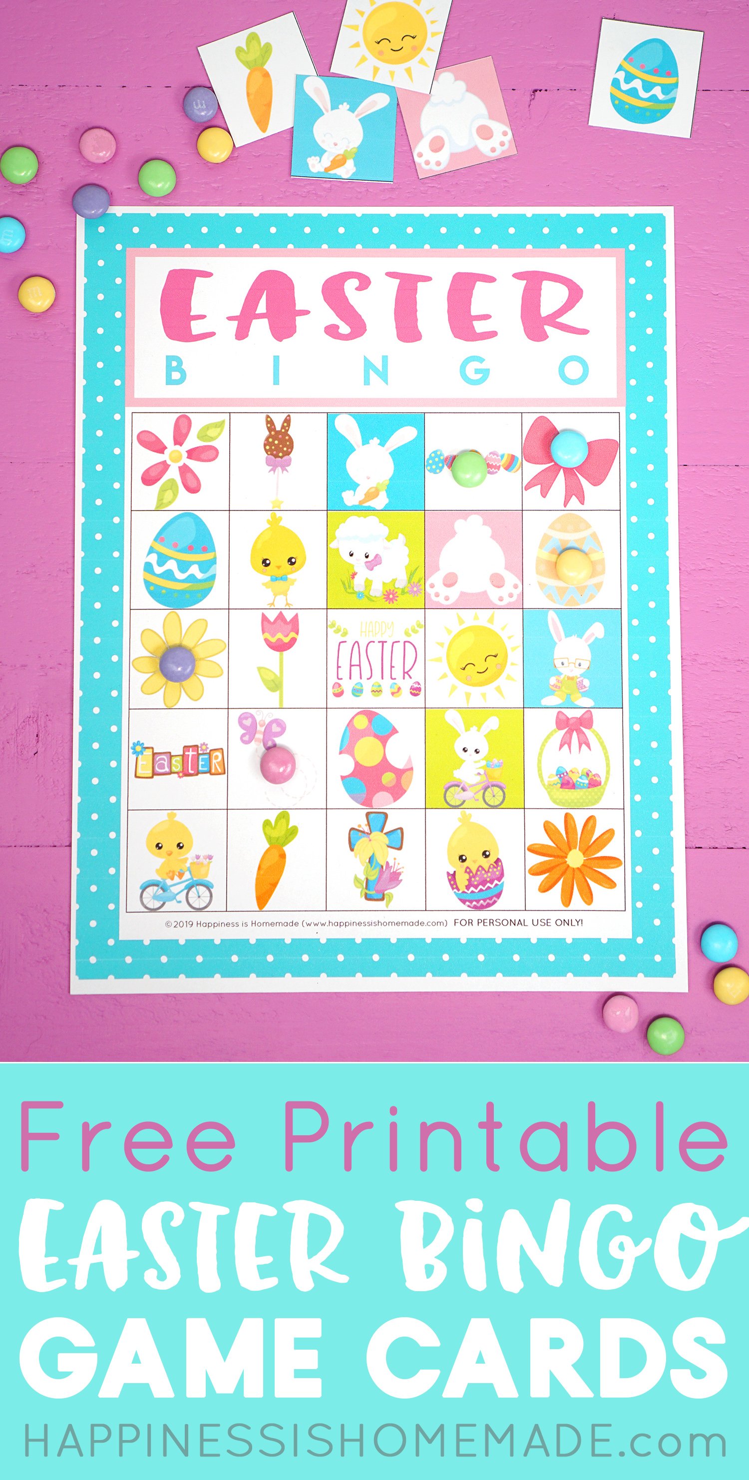 free printable easter bingo game