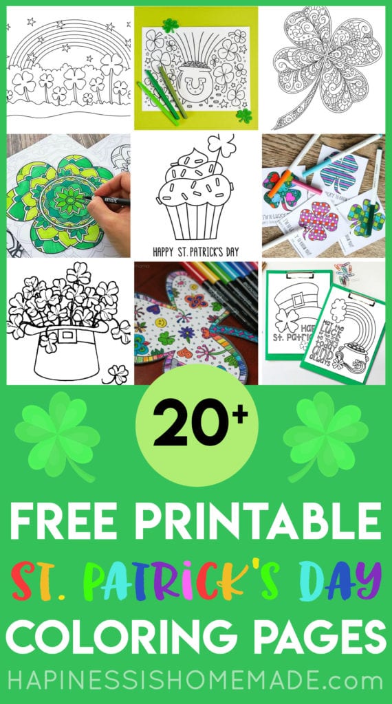 20+ free printable st patricks day coloring pages 