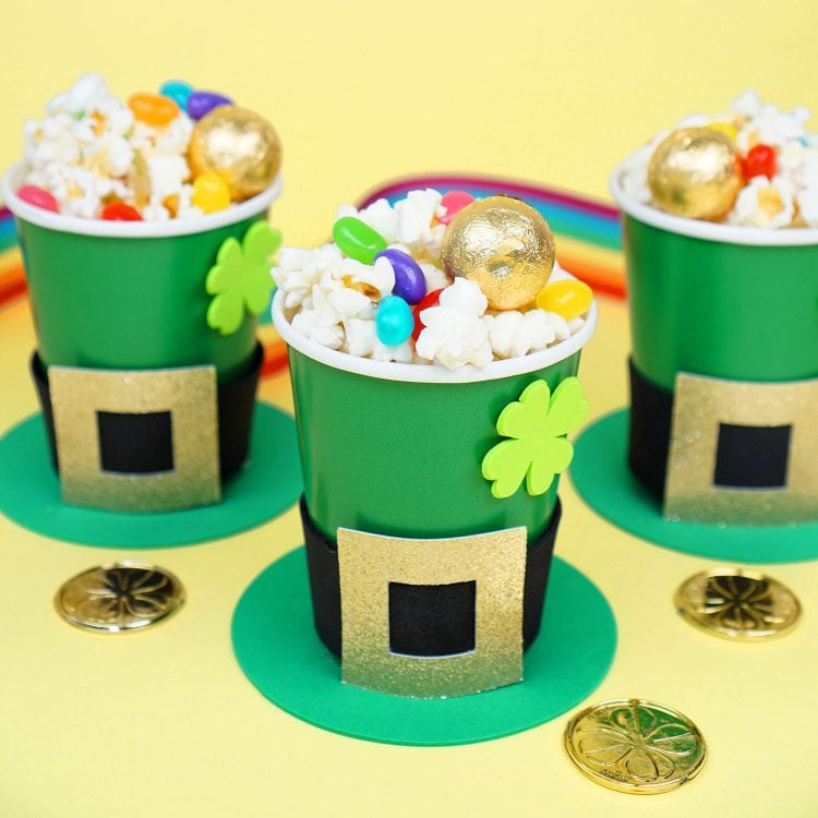 leprechaun hat treat cups for st patricks day