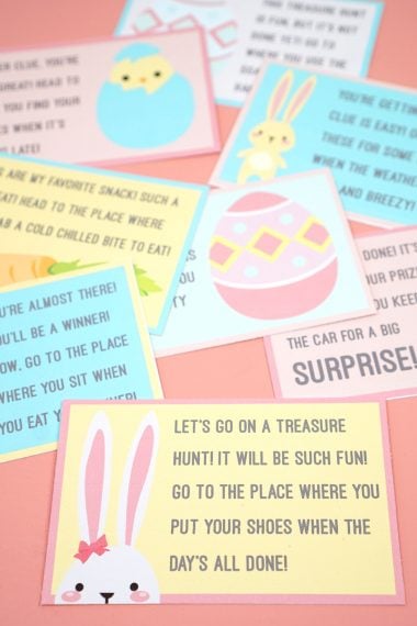 printable easter scavenger hunt cards