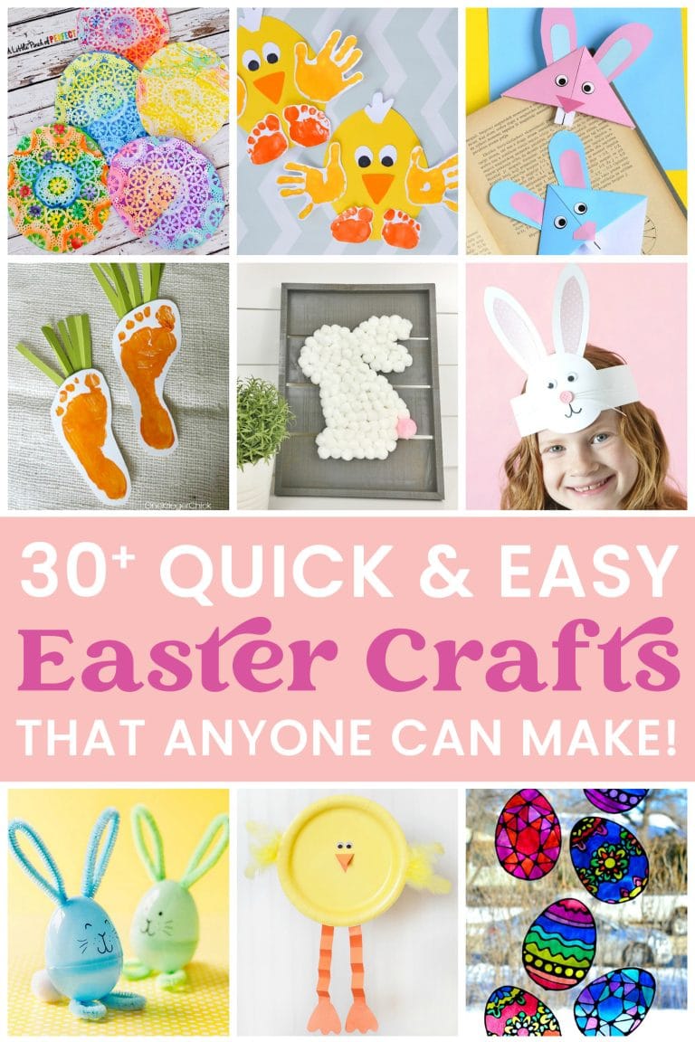 30+ quick and easy easter crafts that anyone can make 