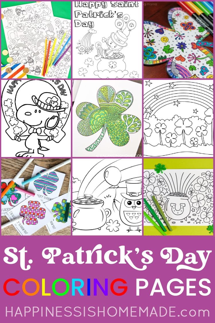 st patricks day coloring pages pin graphic 