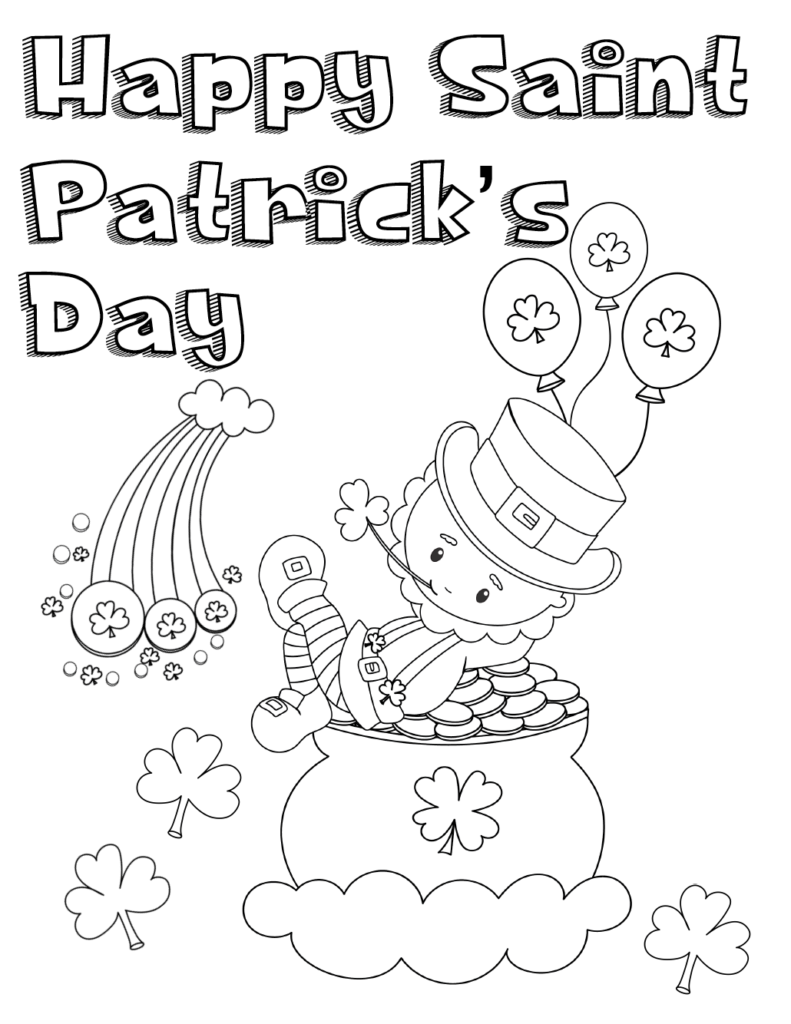 St Patrick s Day Coloring Pages For Adults Pdf Free Printable St 