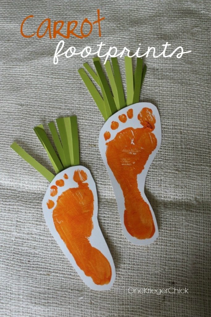 orange feetprint carrots 