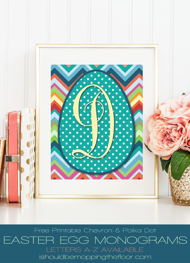 easter egg monograms sign 