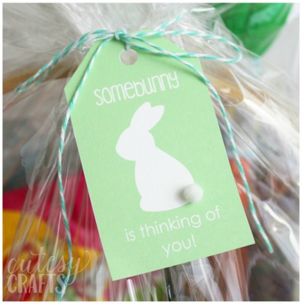 printable happy easter treat bags