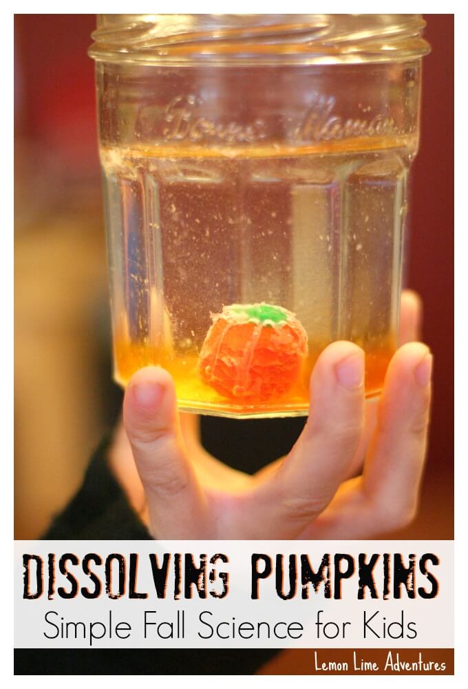 dissolving pumpkin candy experiment
