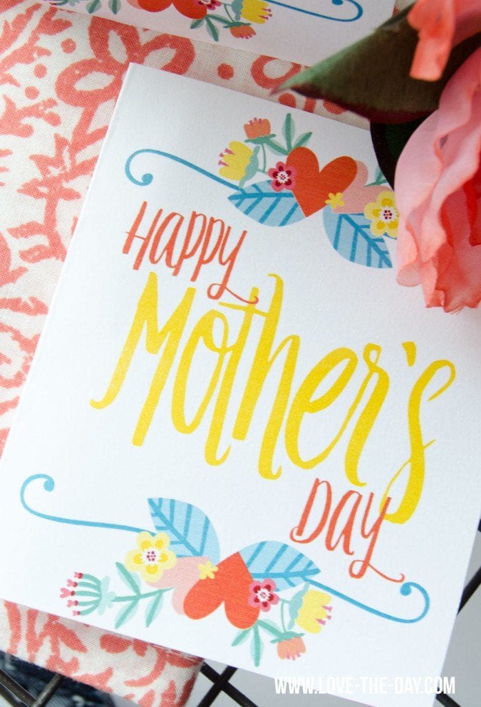 happy mothers day floral card