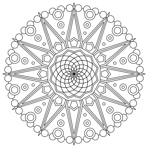 mandala coloring pages for adults  kids  happiness is homemade