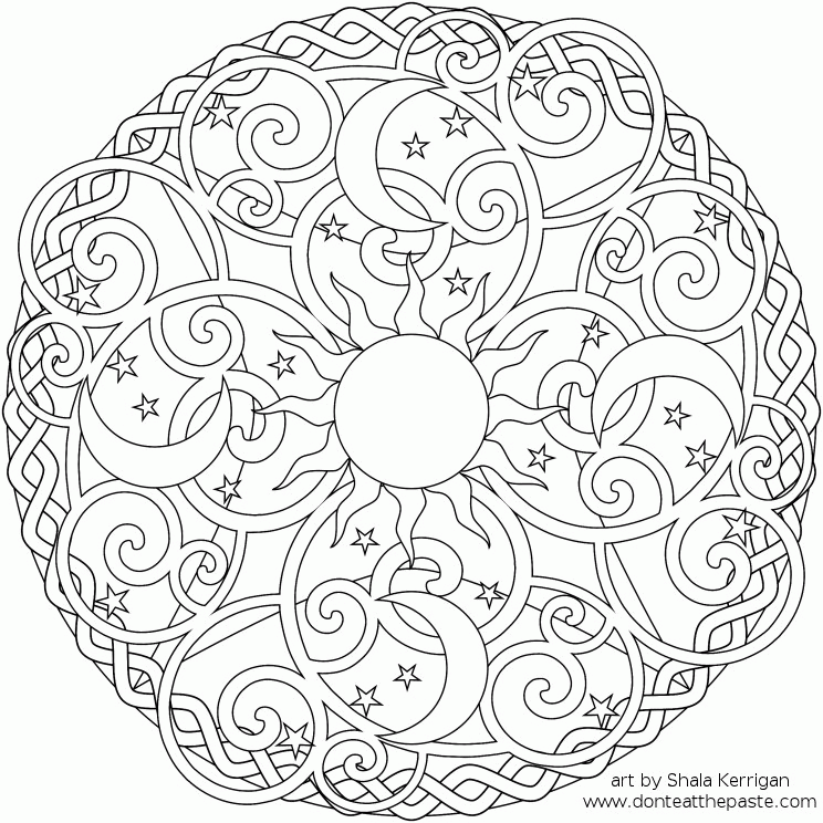 mandala coloring pages for adults  kids  happiness is homemade