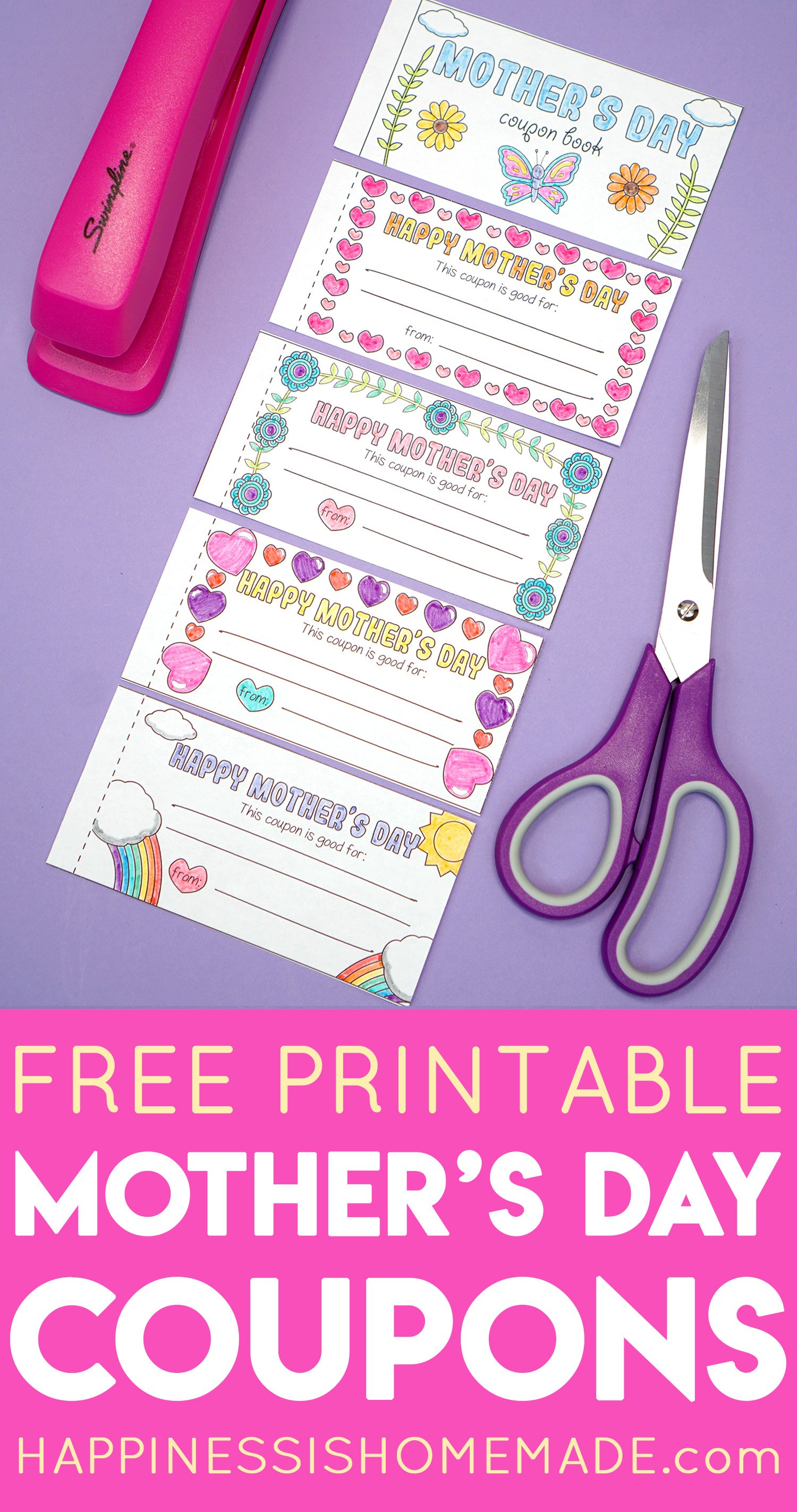 free printable mothers day coupon gift from kids