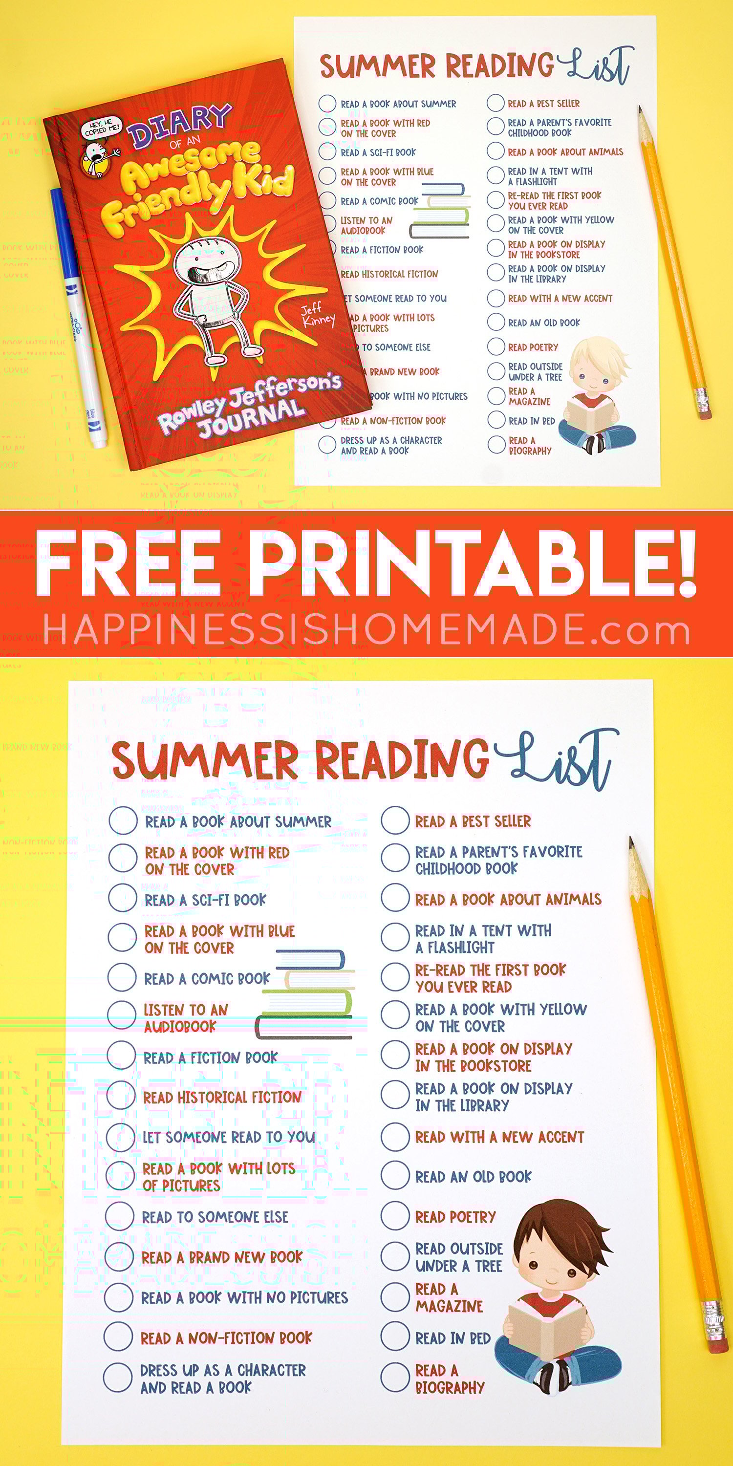 free printable summer reading lists for kids