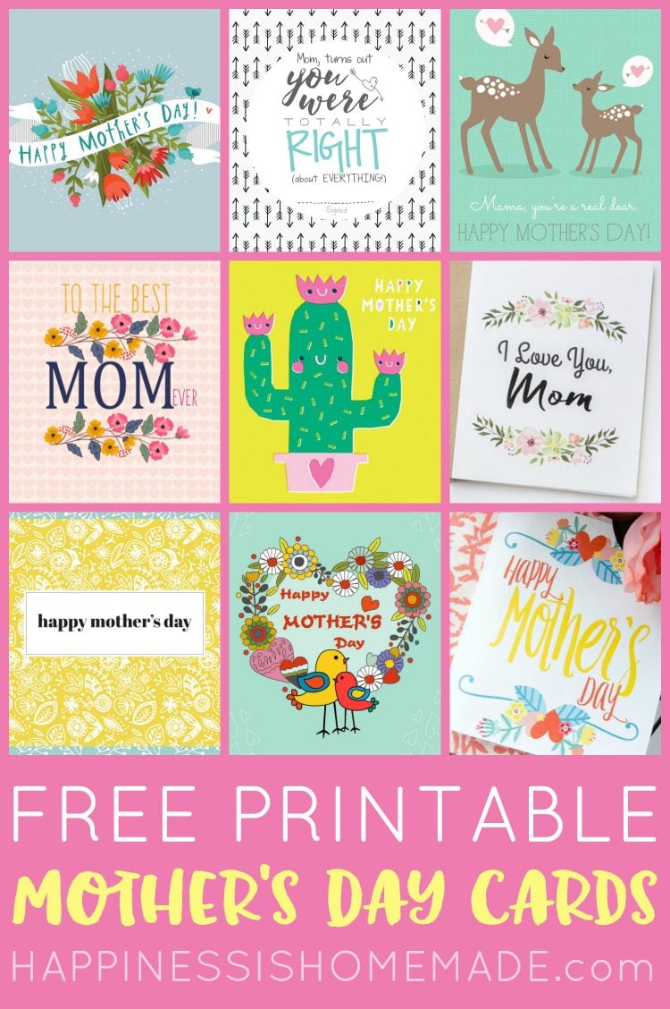 Free Printable Mother's Day Cards