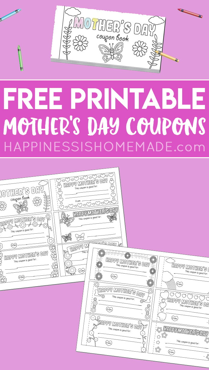 Free Printable Mother S Day Coupons Happiness Is Homemade
