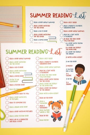 Summer reading list for kids.