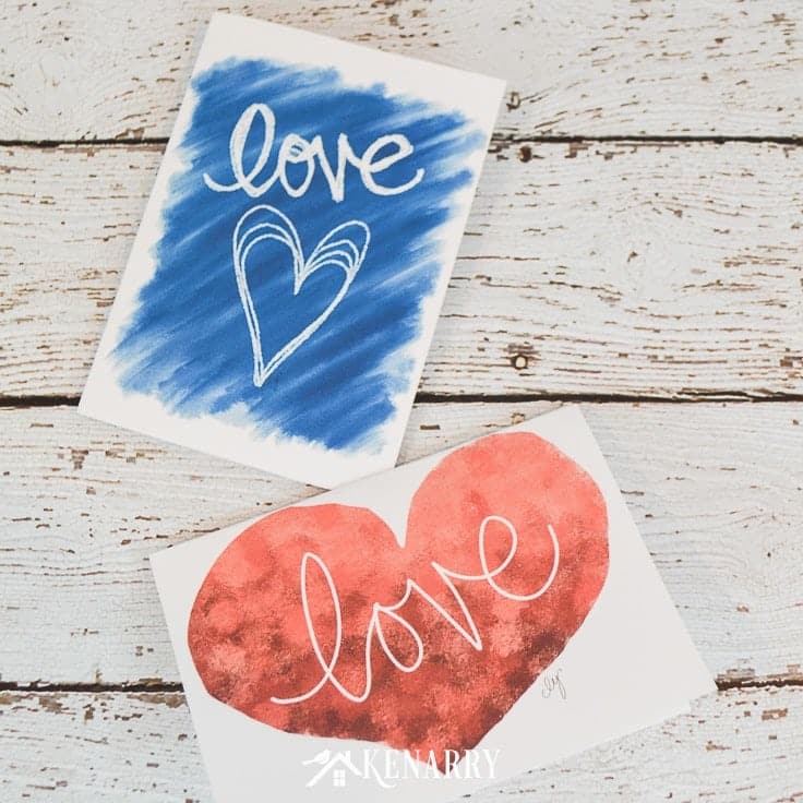 "love" free printable Mother's Day card